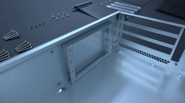 19-inch server rack with spacious place for an SSD/HDD