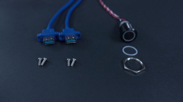 power button and cables for the naon.tech case